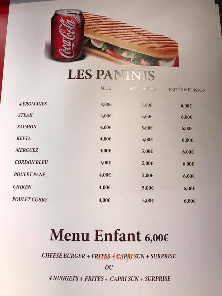 Le Coin Gourmand — carte page 2