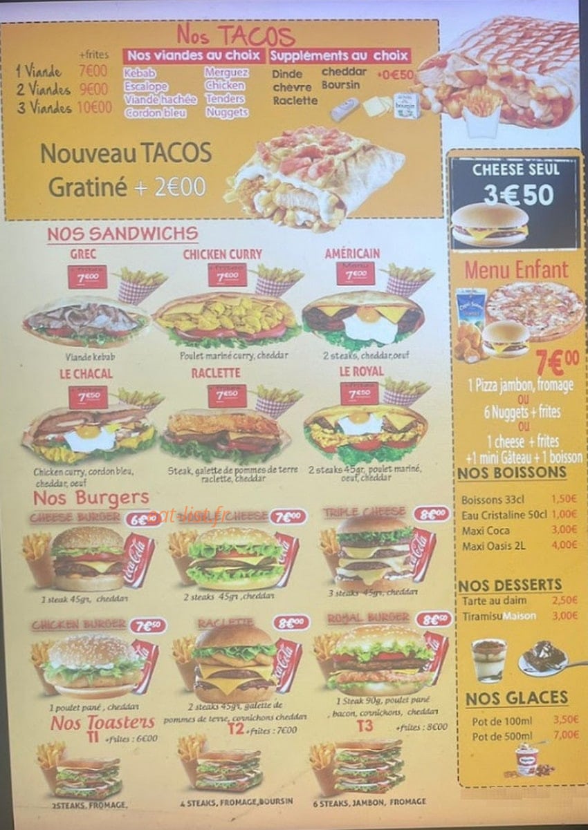 Pizza City — carte page 4