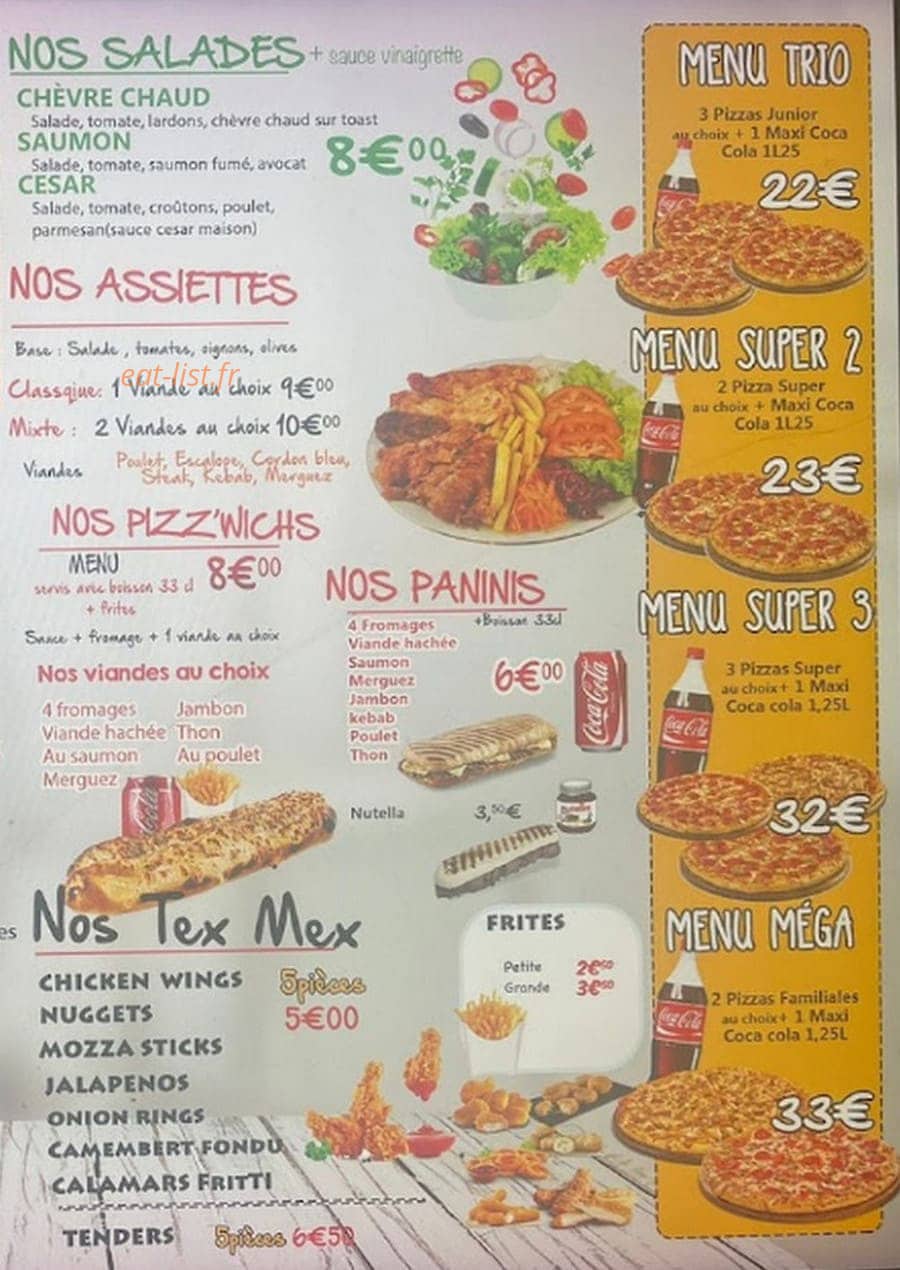 Pizza City — carte page 3