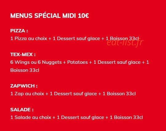 Pizza Ô Feu De Bois — carte page 3
