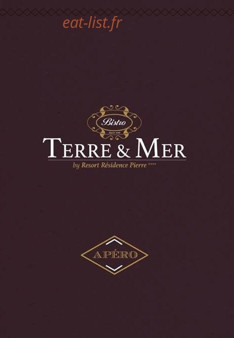 Carte et menu des apéro