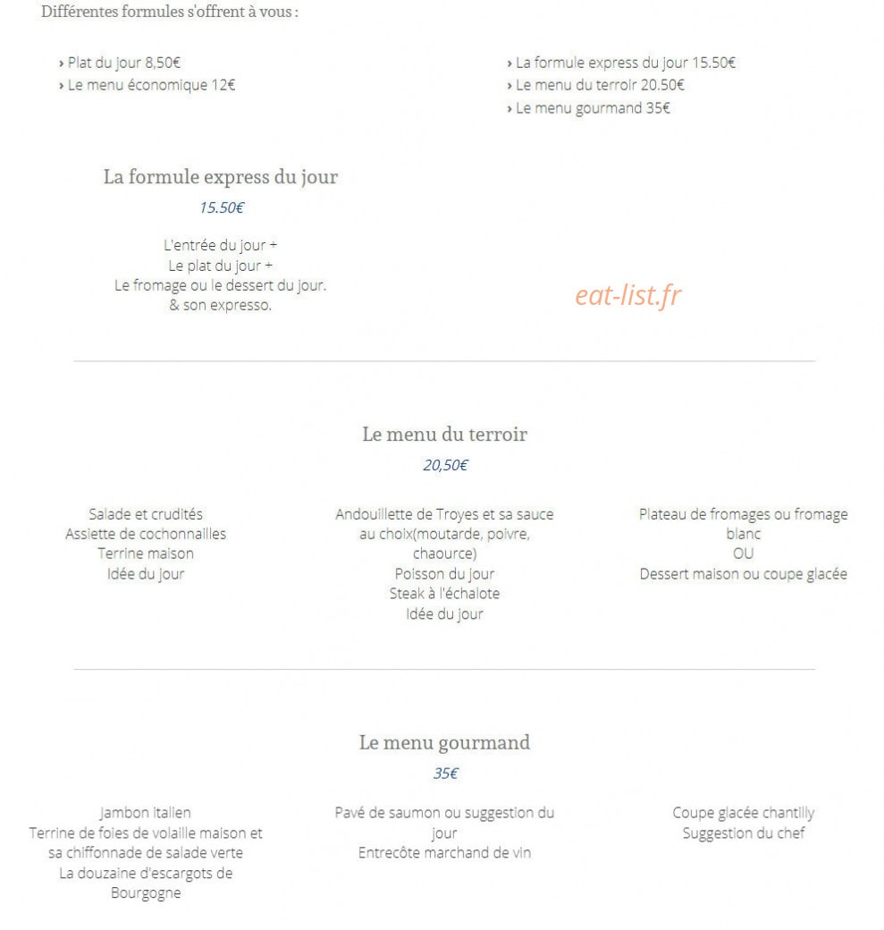 Hôtel Des Voyageurs — carte page 1