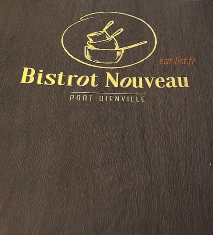 Bistrot Nouveau — carte page 1