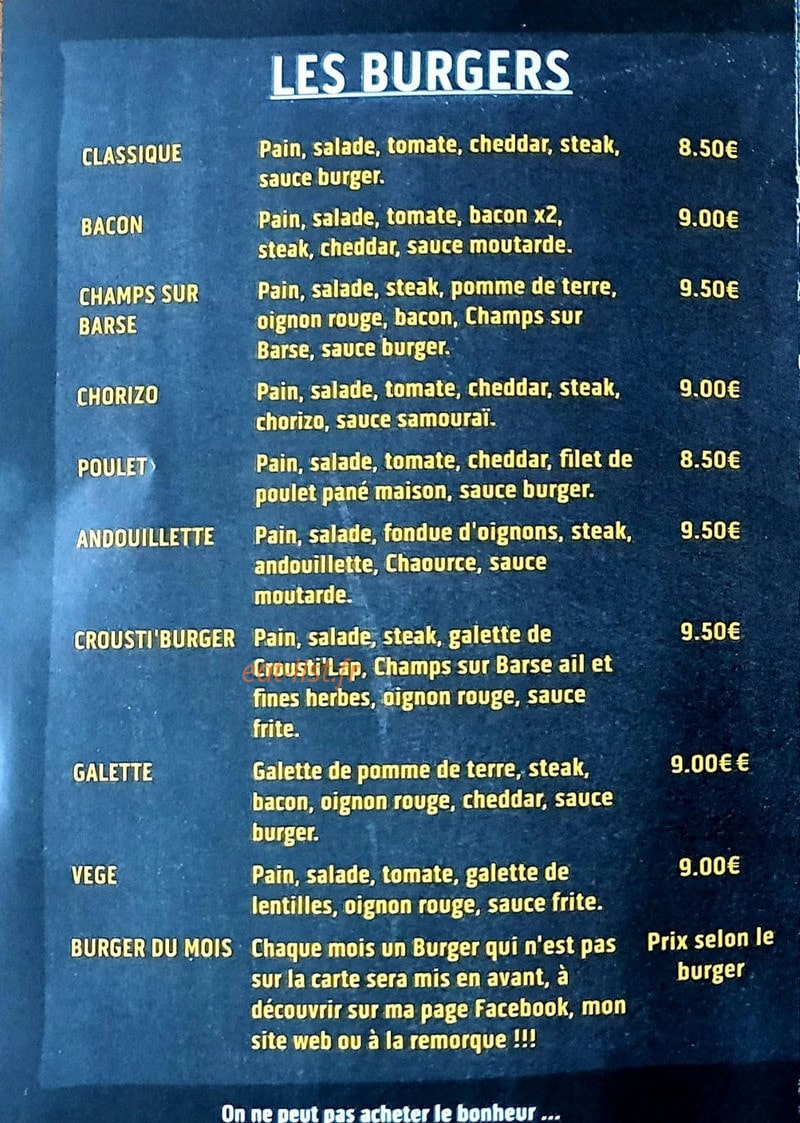 Saveurs Du Sud — carte page 1