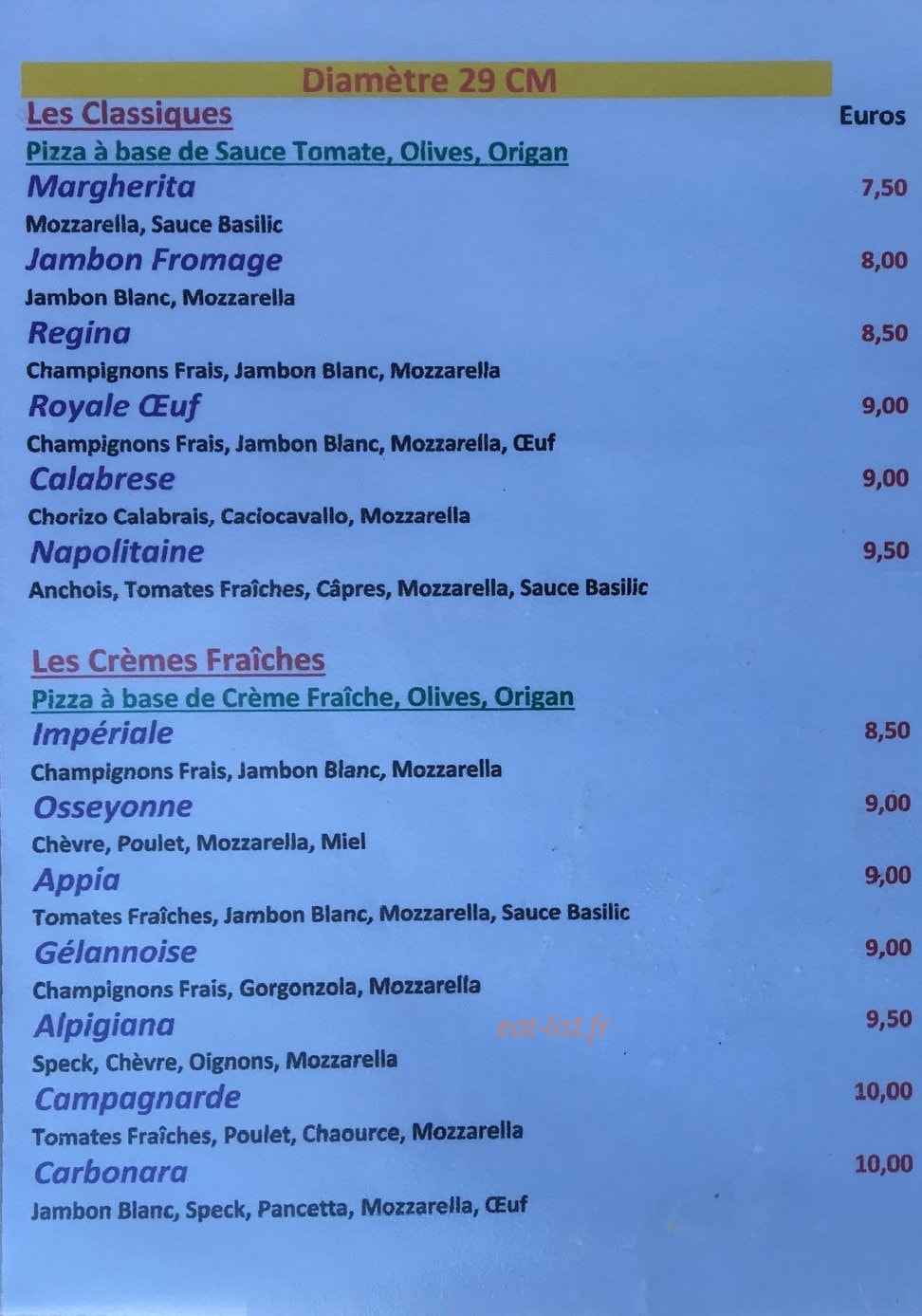 Origny Pizza — carte page 3