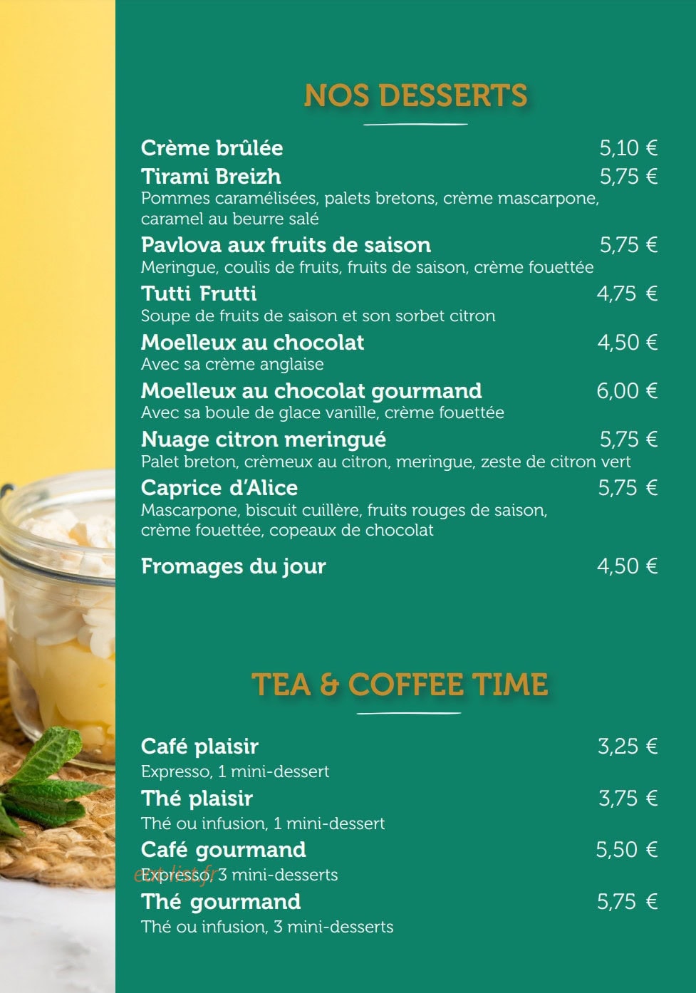 Les Comptoirs d'Alice — carte page 1