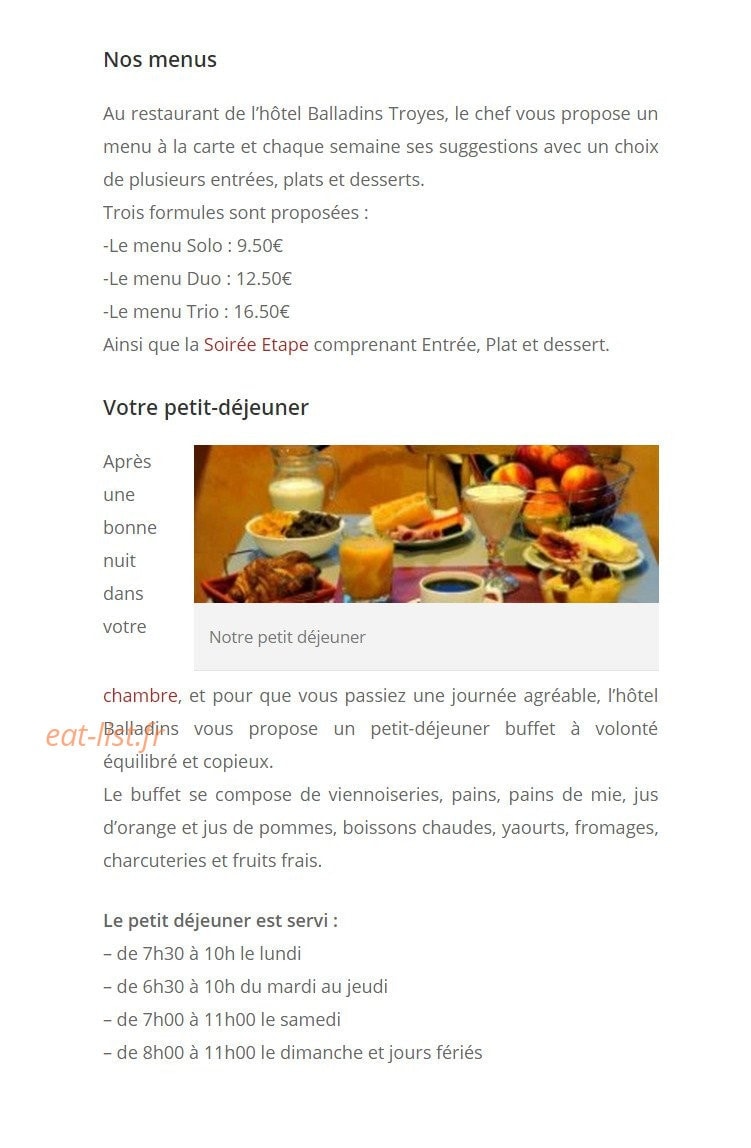 Balladins — carte page 1