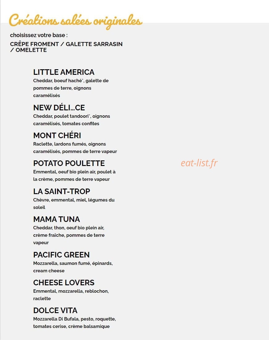 Crêpe Touch — carte page 2
