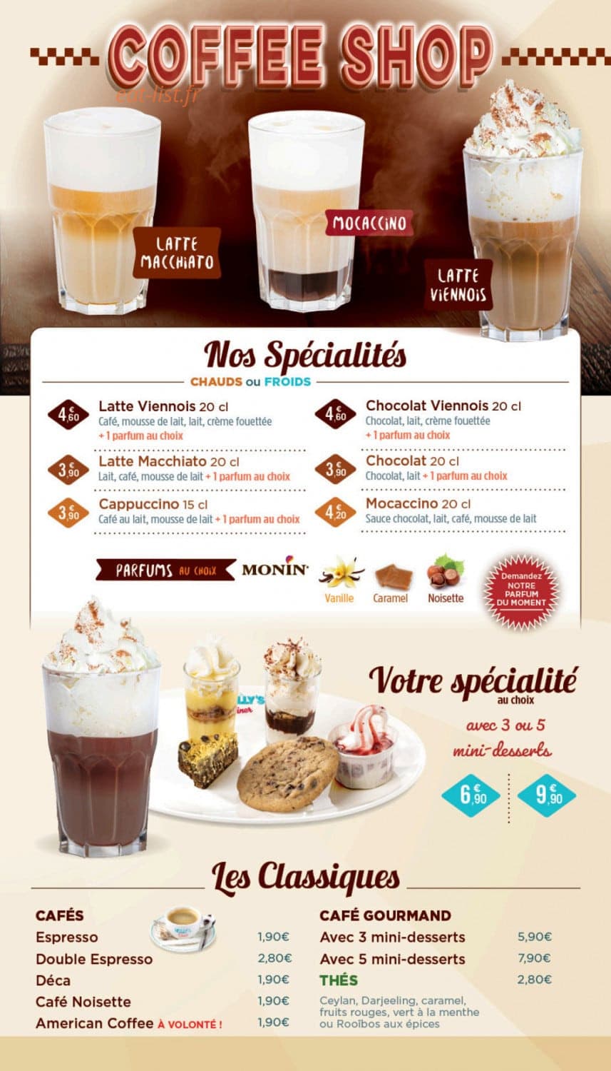 Holly's Diner — carte page 20