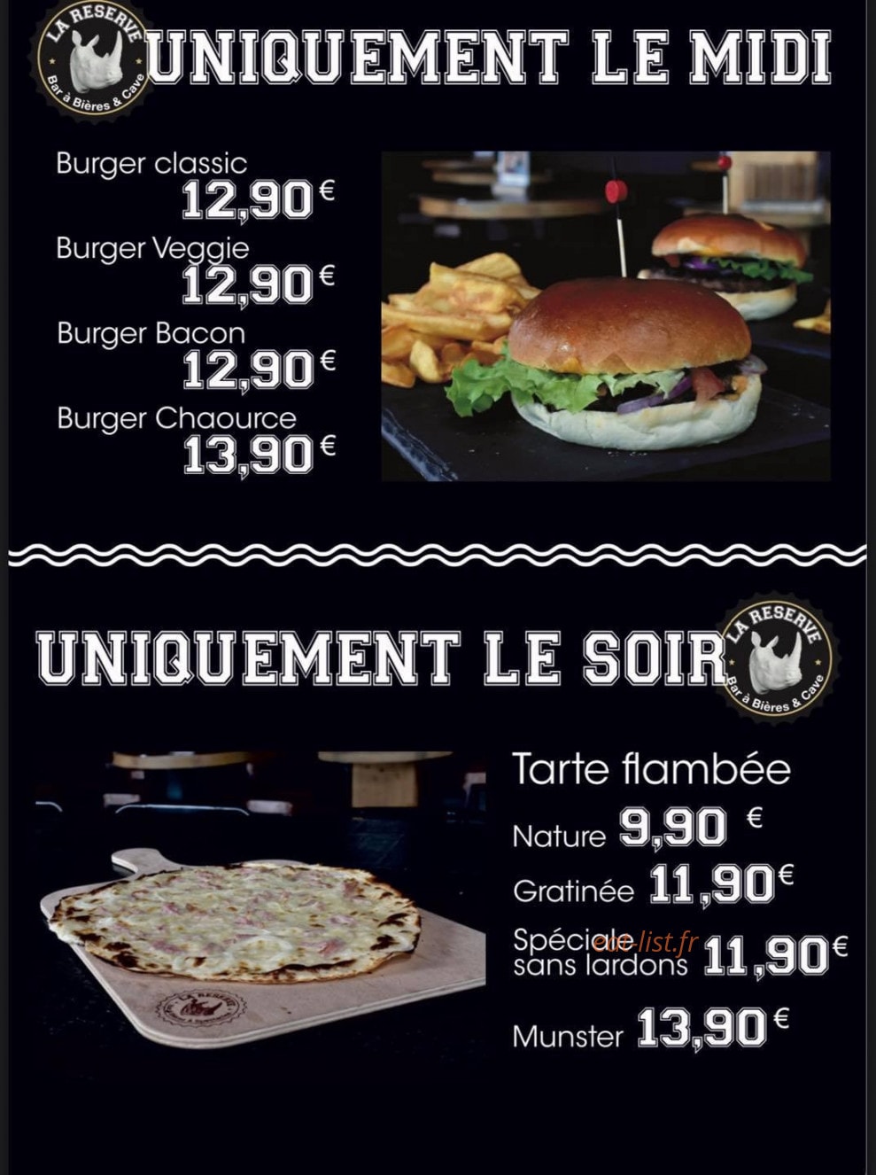 La Réserve — carte page 1
