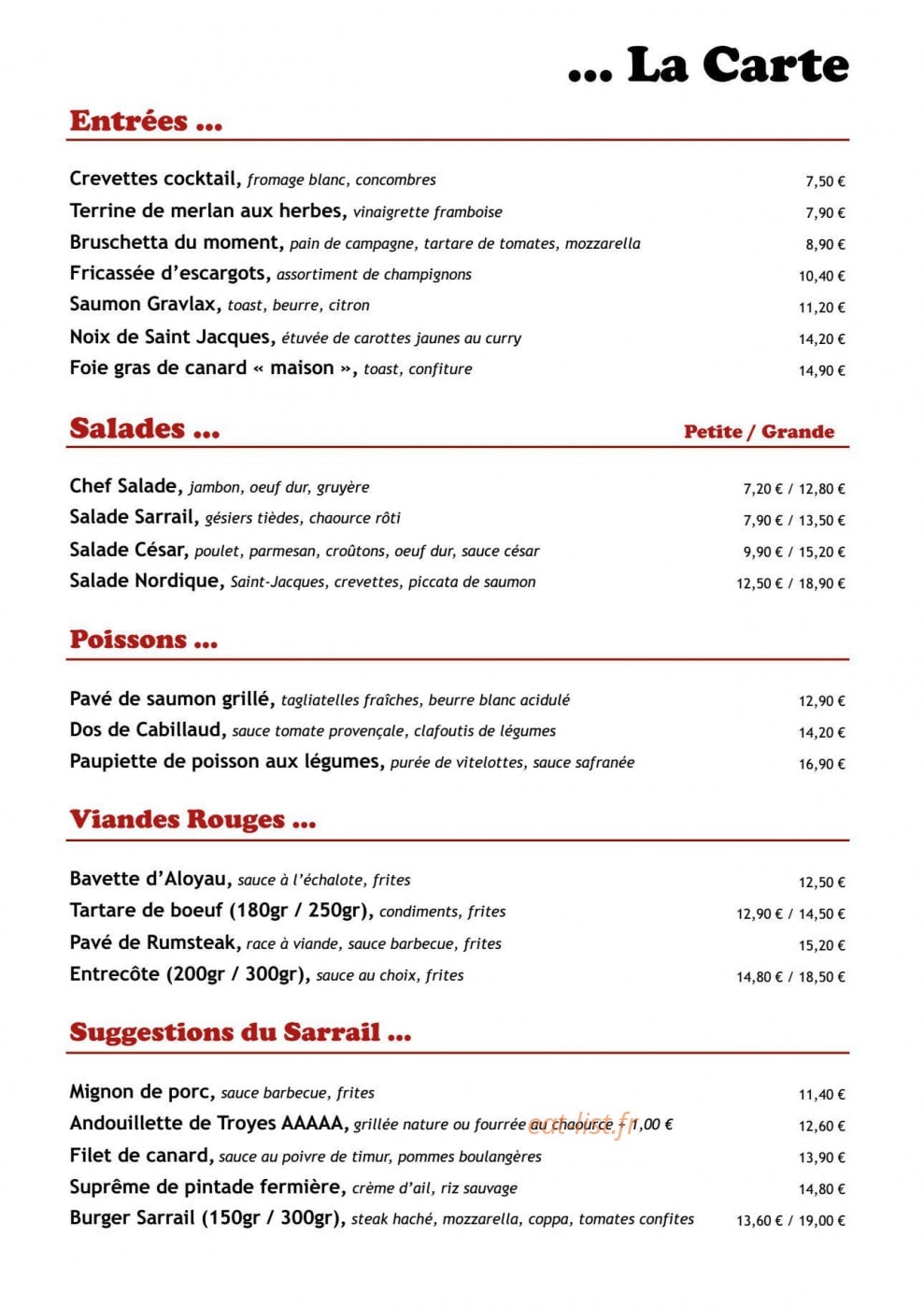 Le Sarrail — carte page 1