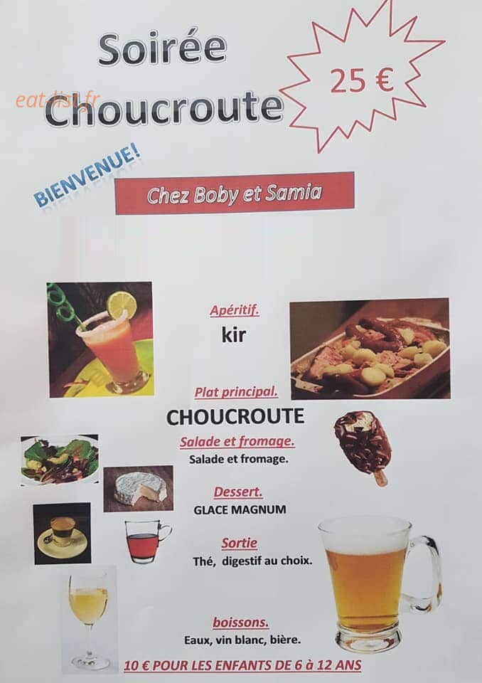 Aux Saveurs Kabyles — carte page 1