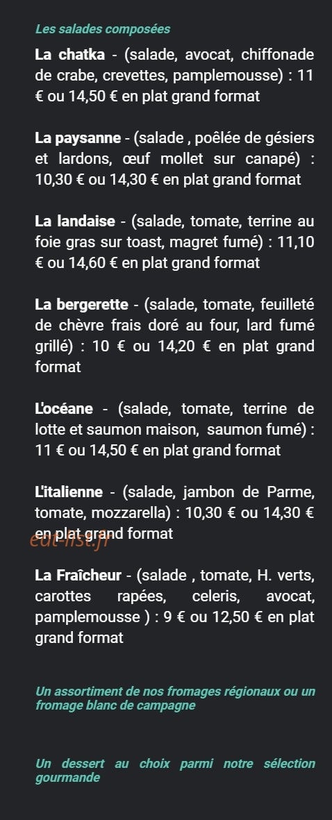 Le Pan de Bois — carte page 6