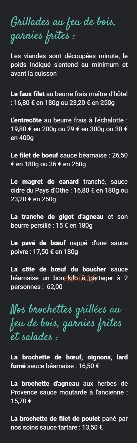 Le Pan de Bois — carte page 8