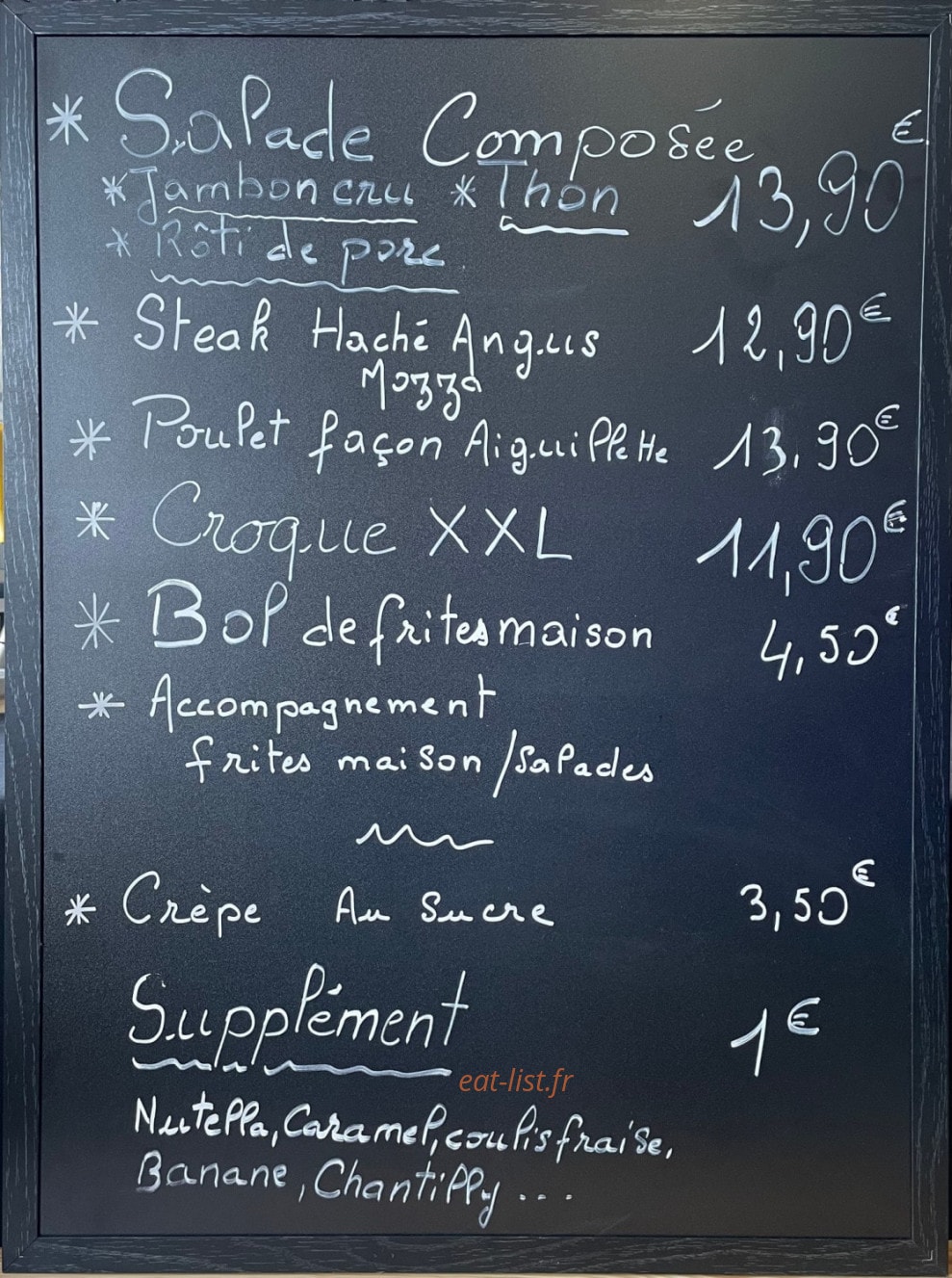 Le bon coin du baron à Saint Julien Les Villas menu et photos