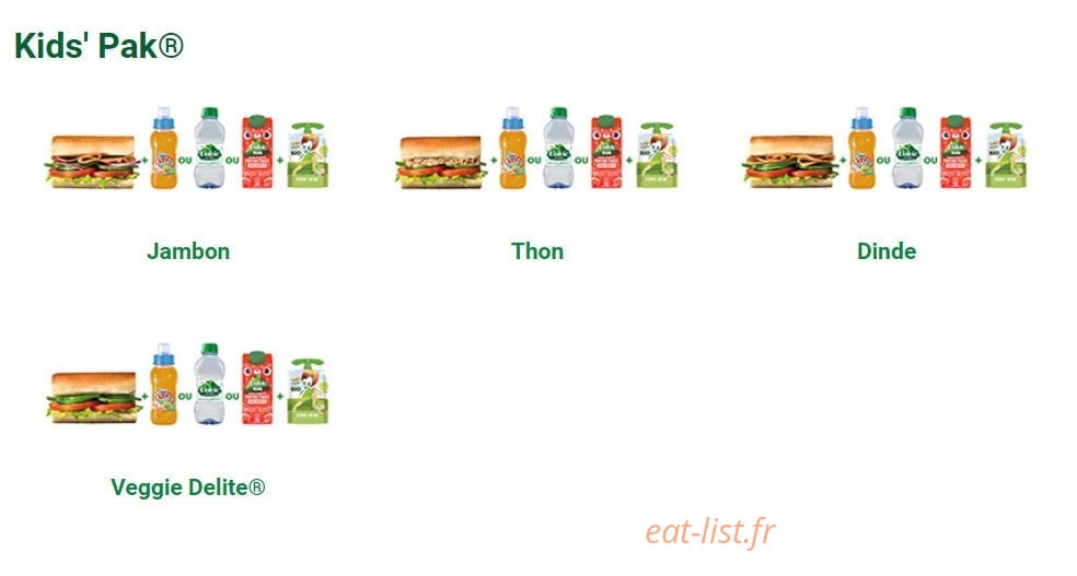 Subway — carte page 4