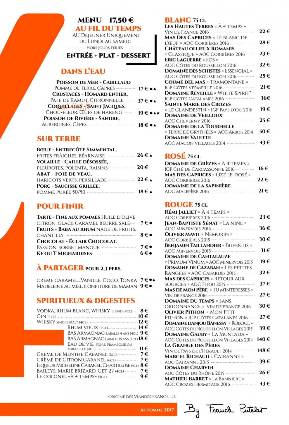 A Quatre Temps — carte page 2