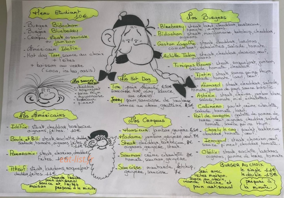 American Burger — carte page 2
