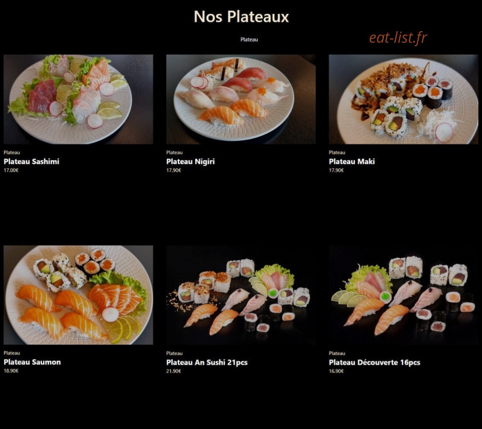 An Sushi — carte page 7