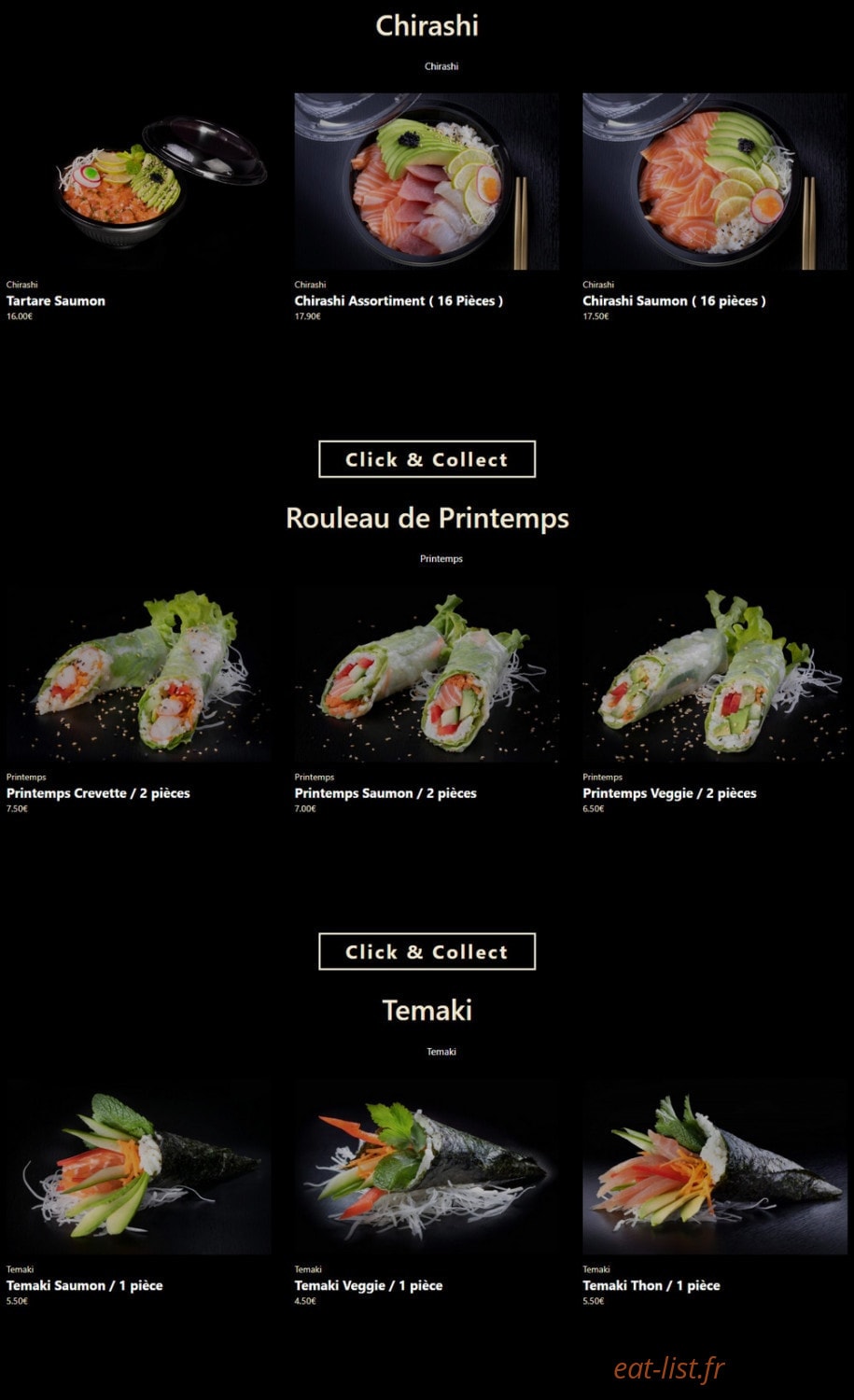 An Sushi — carte page 4