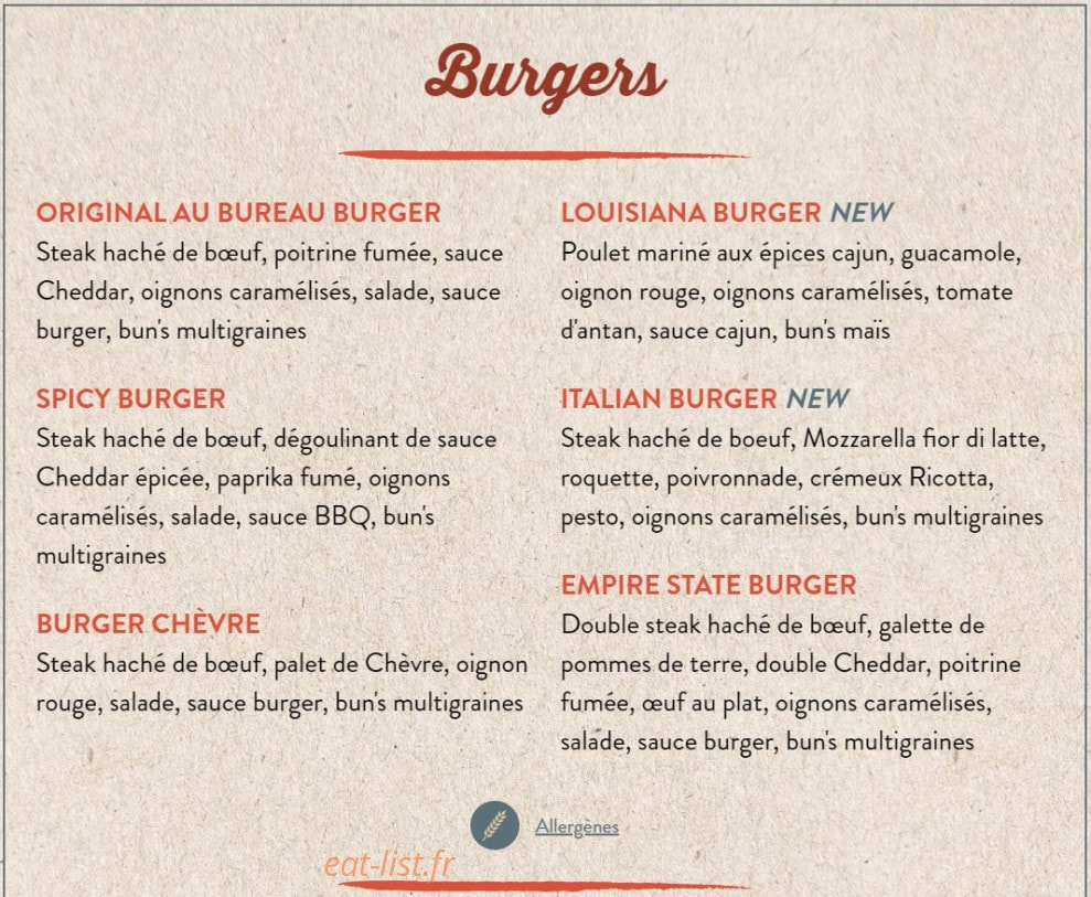 Au Bureau — carte page 2