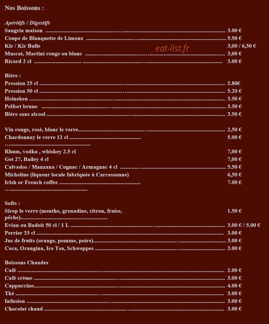 Au Four Saint Louis — carte page 4
