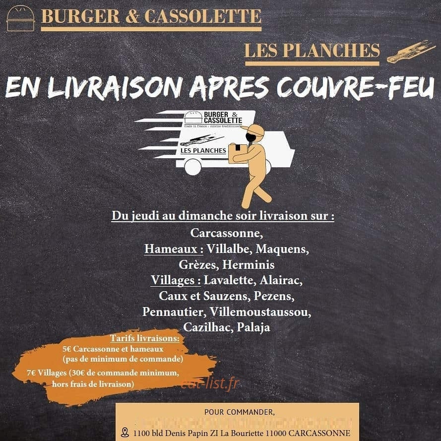 Burger et Cassolette — carte page 1