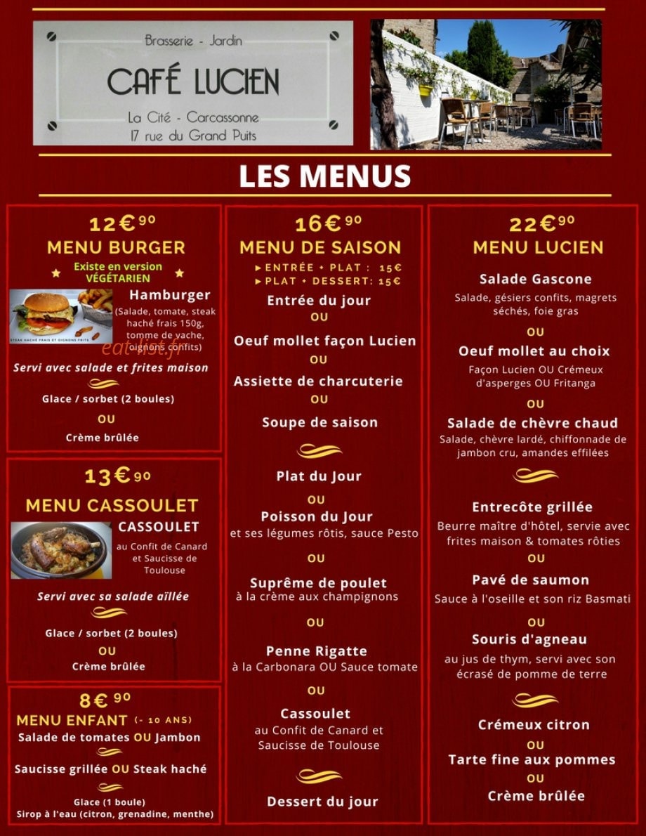 Café Lucien — carte page 2