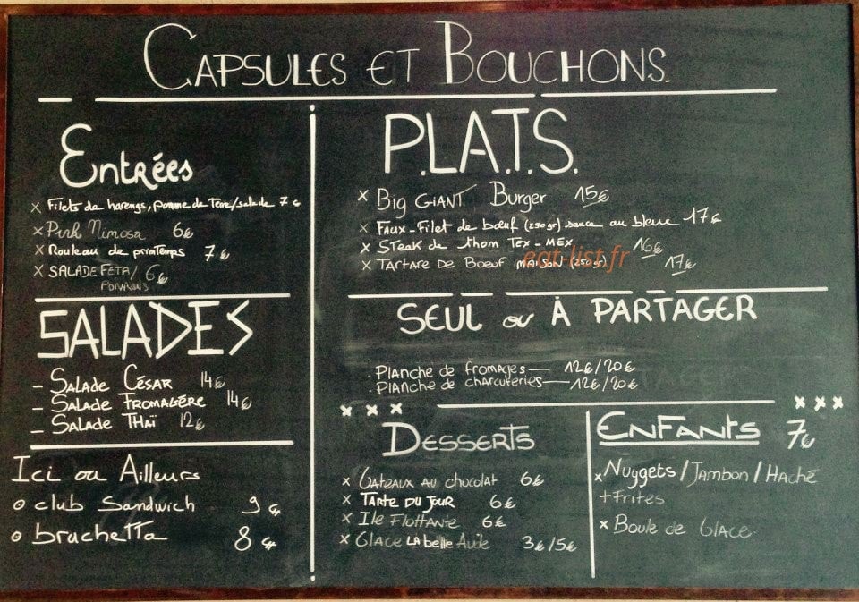 Capsules Et Bouchons — carte page 1