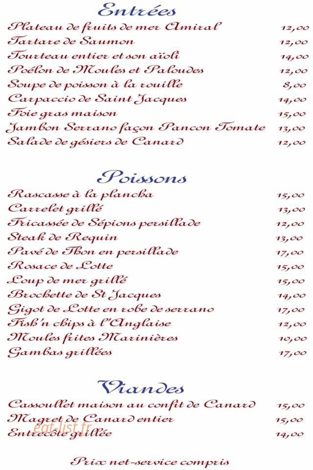 Chez gil — carte page 1
