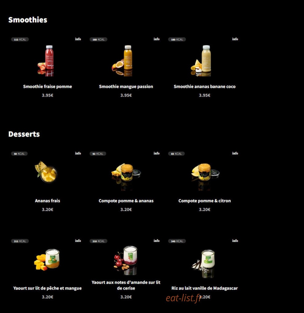 Eat Salad — carte page 10
