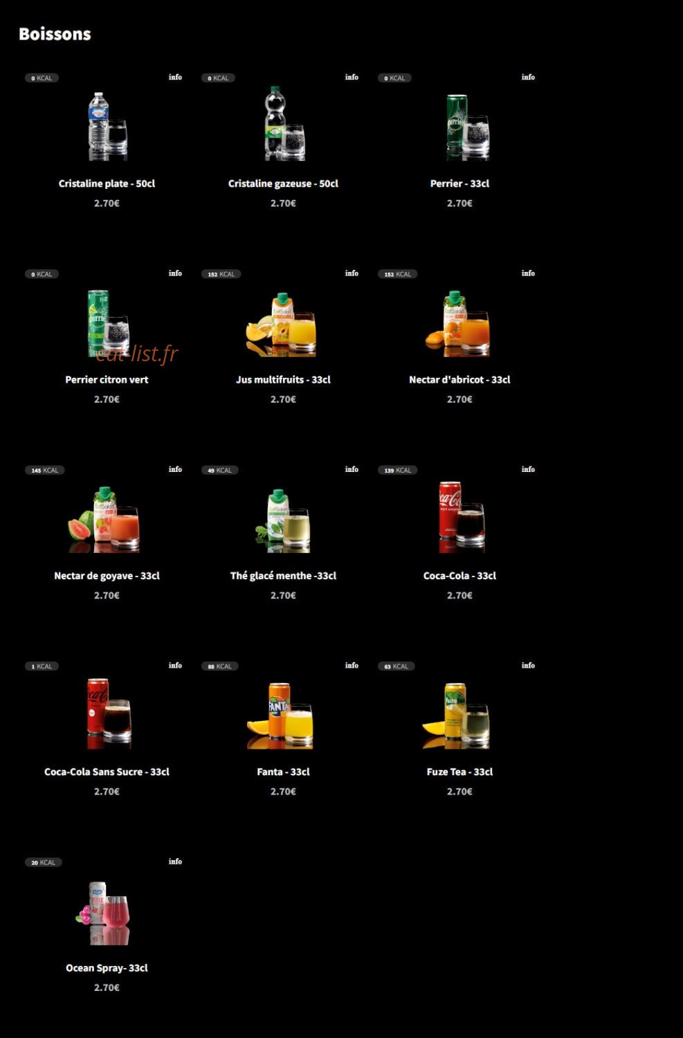 Eat Salad — carte page 8