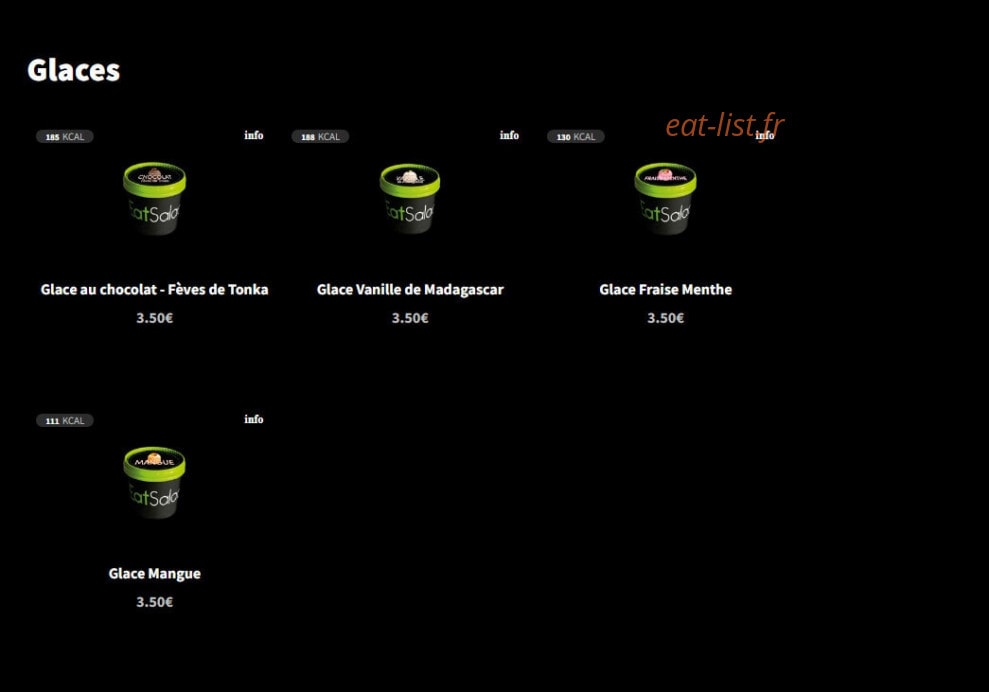Eat Salad — carte page 14