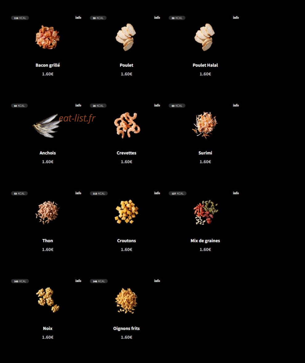 Eat Salad — carte page 5