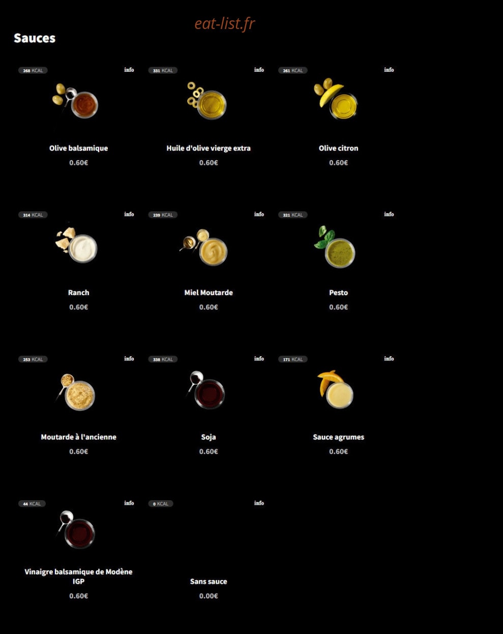 Eat Salad — carte page 6