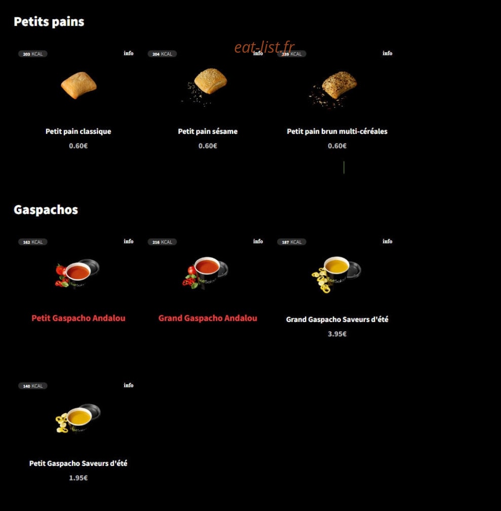 Eat Salad — carte page 7
