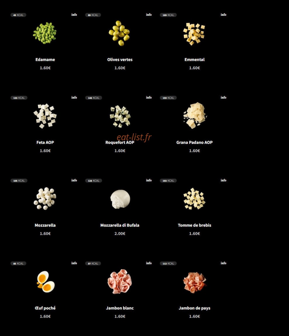 Eat Salad — carte page 4