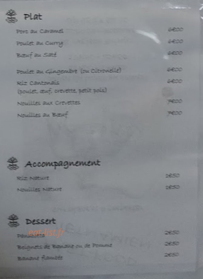 Fast-food Vietnamien — carte page 2