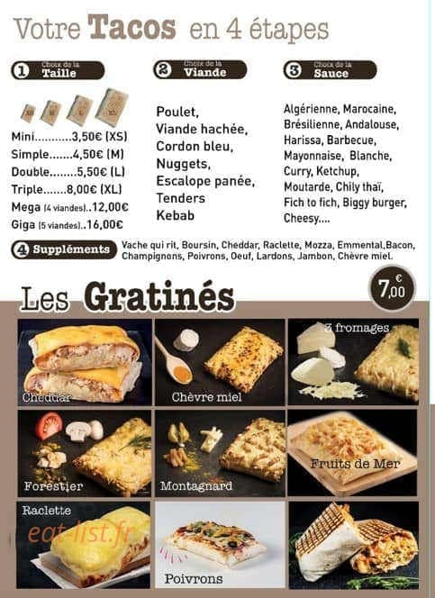 Gold'n Tacos — carte page 2