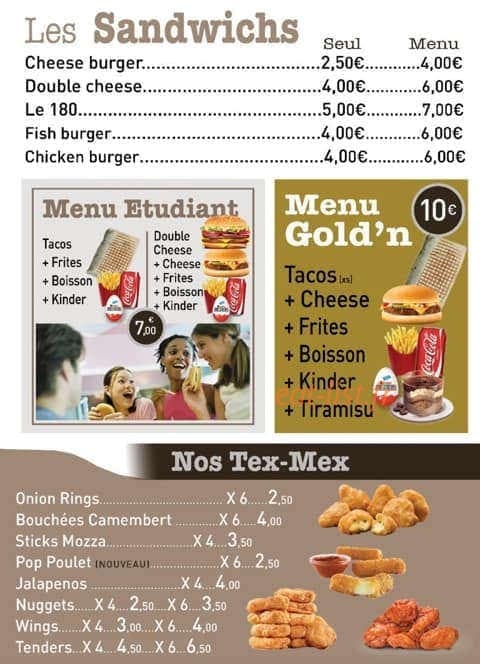 Gold'n Tacos — carte page 3