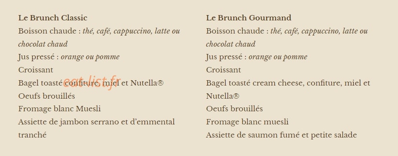 Green Bagel — carte page 2