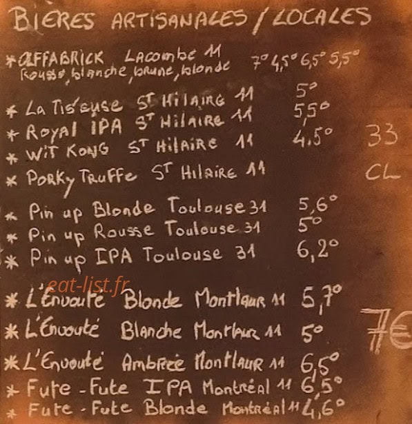 Jungle Taverne — carte page 4
