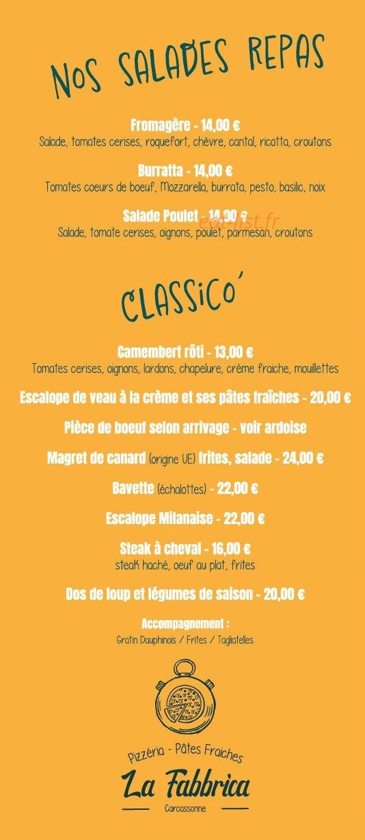 La Fabbrica — carte page 3
