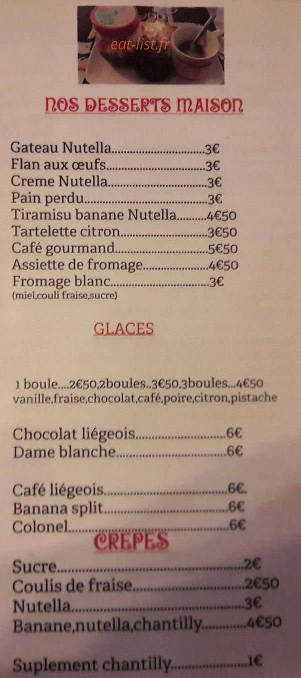 La P'tite Table — carte page 5