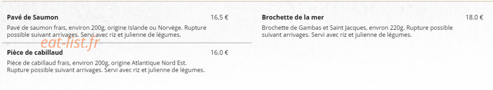 La Rôtisserie — carte page 6
