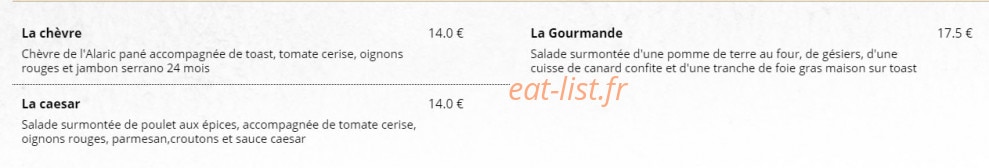 La Rôtisserie — carte page 2