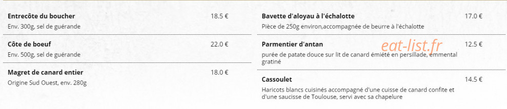 La Rôtisserie — carte page 5