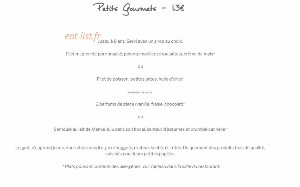 La table d'Alaïs — carte page 5