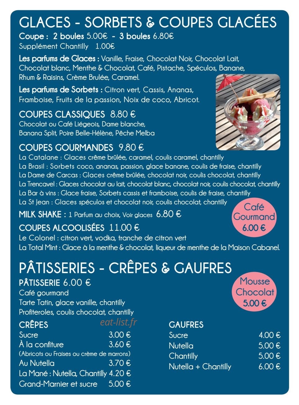 Le bar à vins — carte page 4