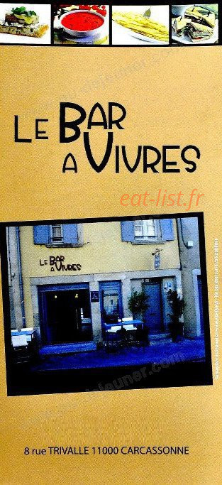 Le Bar a Vivres — carte page 6